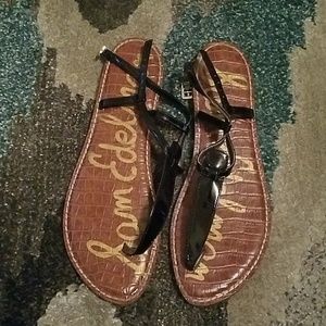 Sam Edelman patent leather sandals